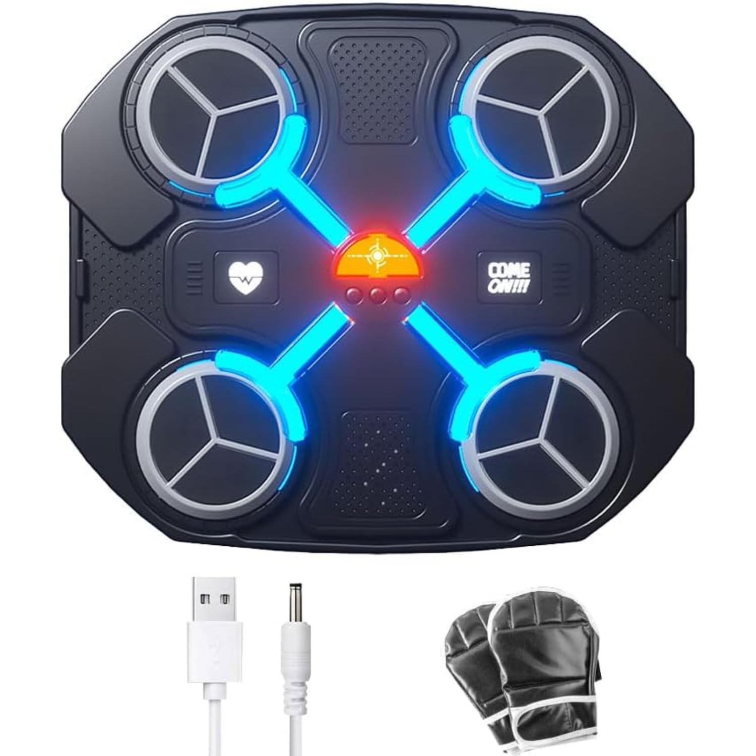 DRUMSTONE ( 2026 Brings 15 Years GAURANTEE ) Musical Boxing Machine with Bluetooth Speaker | Wall Mounted Reaction Training Punch Pad with LED Lights, Adjustable Speed for Home Fitness-picture-13