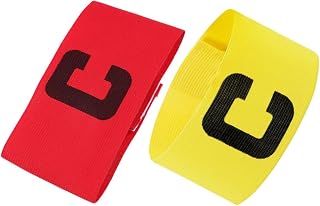 GALPADA 6piezas Brazaletes De De Fútbol Elásticos Ajustables Cómodos para Entrenamiento Color Rojo para Jugadores Unisex