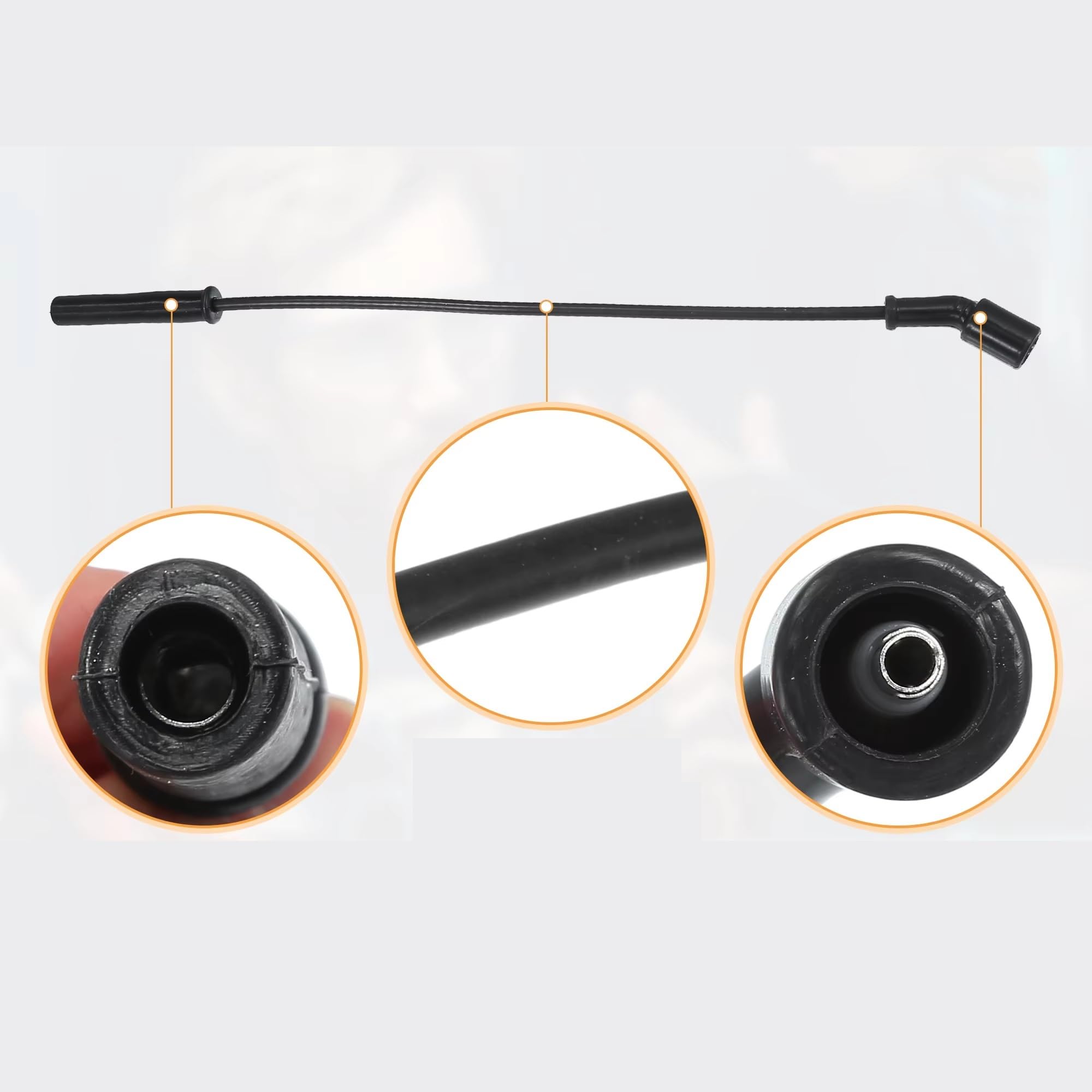 cables bujías coche Para Chrysler para Aspen V8 4.7L 2008 2009 | 5149051AC Cable de bujía Cable de bobina de encendido