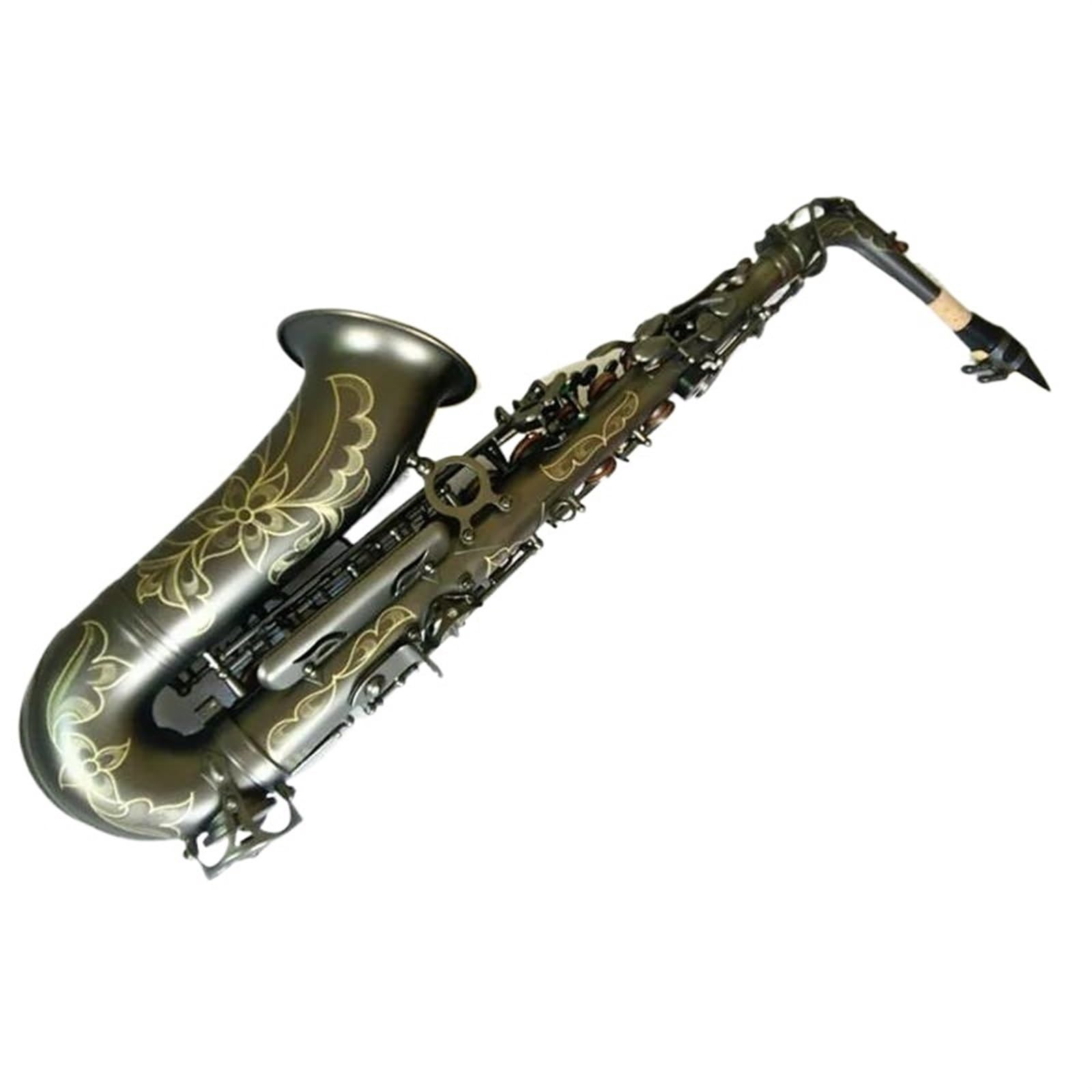 Saksofon altowy E-flat matowy saksofon czarny saksofon altowy ustnik Reed Neck akcesoria do instrumentów muzycznych profesjonalny Saksofon