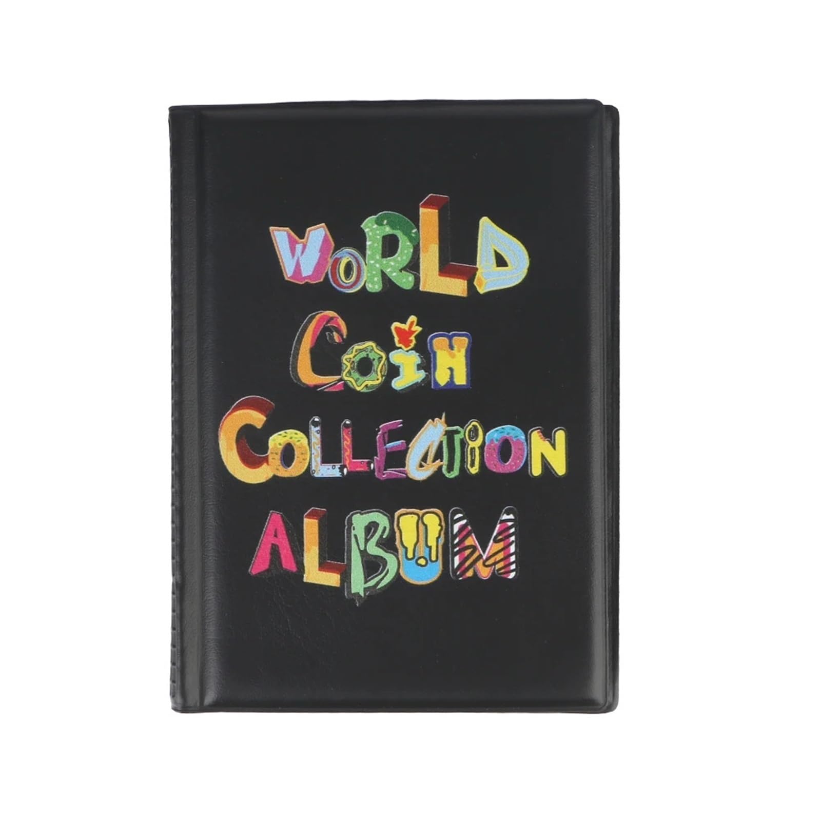 QuxetlRyz Coin Collection Album Mini Penny Coin Storage Bag Album Book 120 Pockets Coins Collector Collecting Money Organizer Holder Albums(Black A)