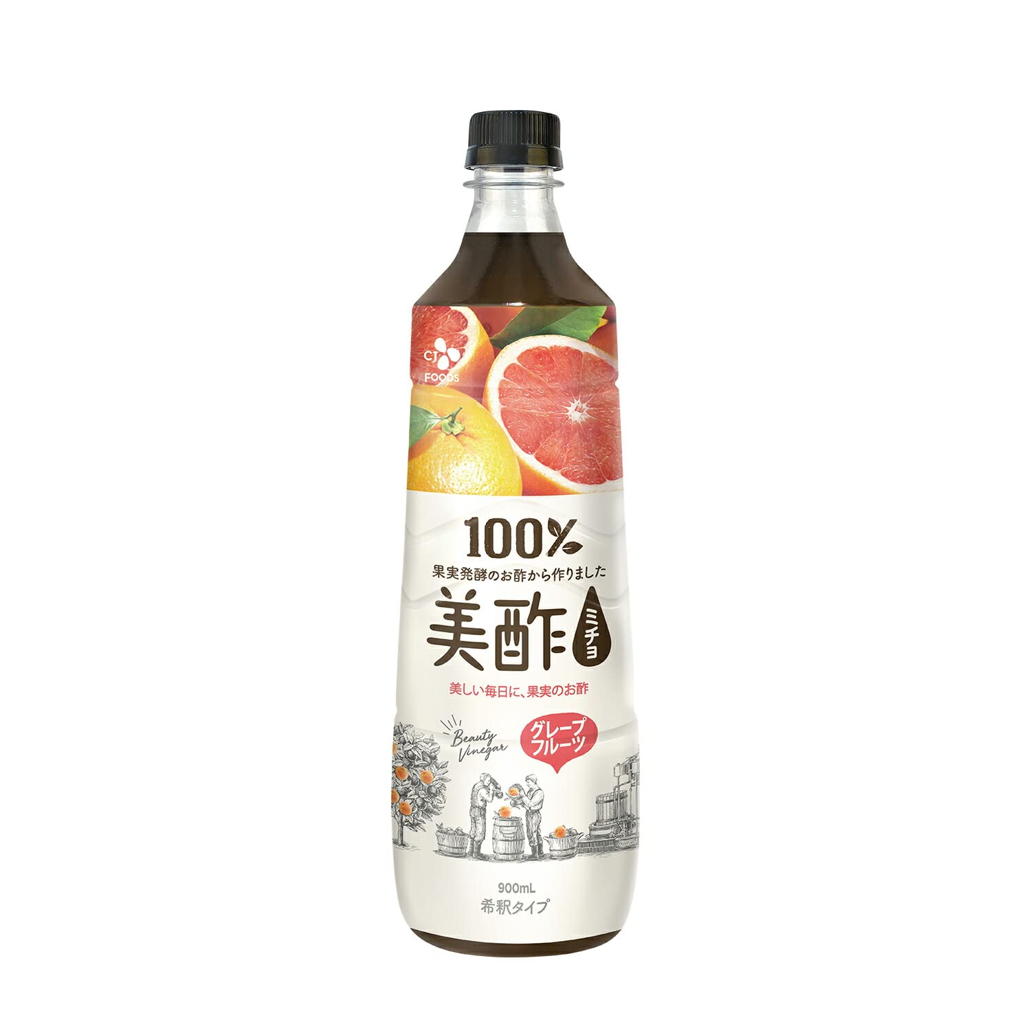 Amazon.co.jp: 美酢 (ミチョ) 希釈タイプ グレープフルーツ味 900ml 