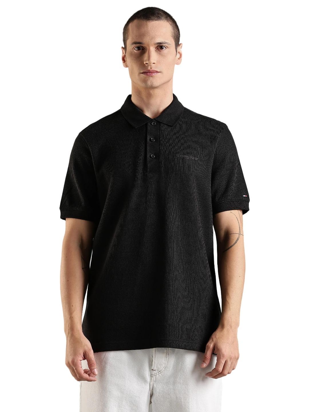 tommy hilfiger Embroidered Logo Regular Fit Cotton Polo T-Shirt-picture-34