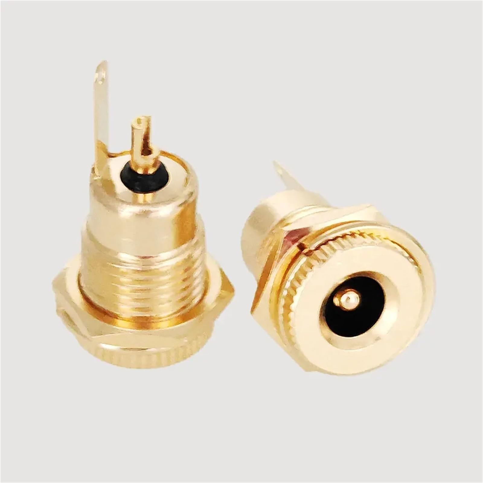 Jack di alimentazione CC, 50 pezzi, 30 V 20 A, connettori CC ad alta corrente, 5,5 x 2,1 mm, 5,5 x 2,5 mm, presa jack femmina da 2,5 mm, adattatore per auto, computer portatili, lettori MP3 (5,5 x 2,1
