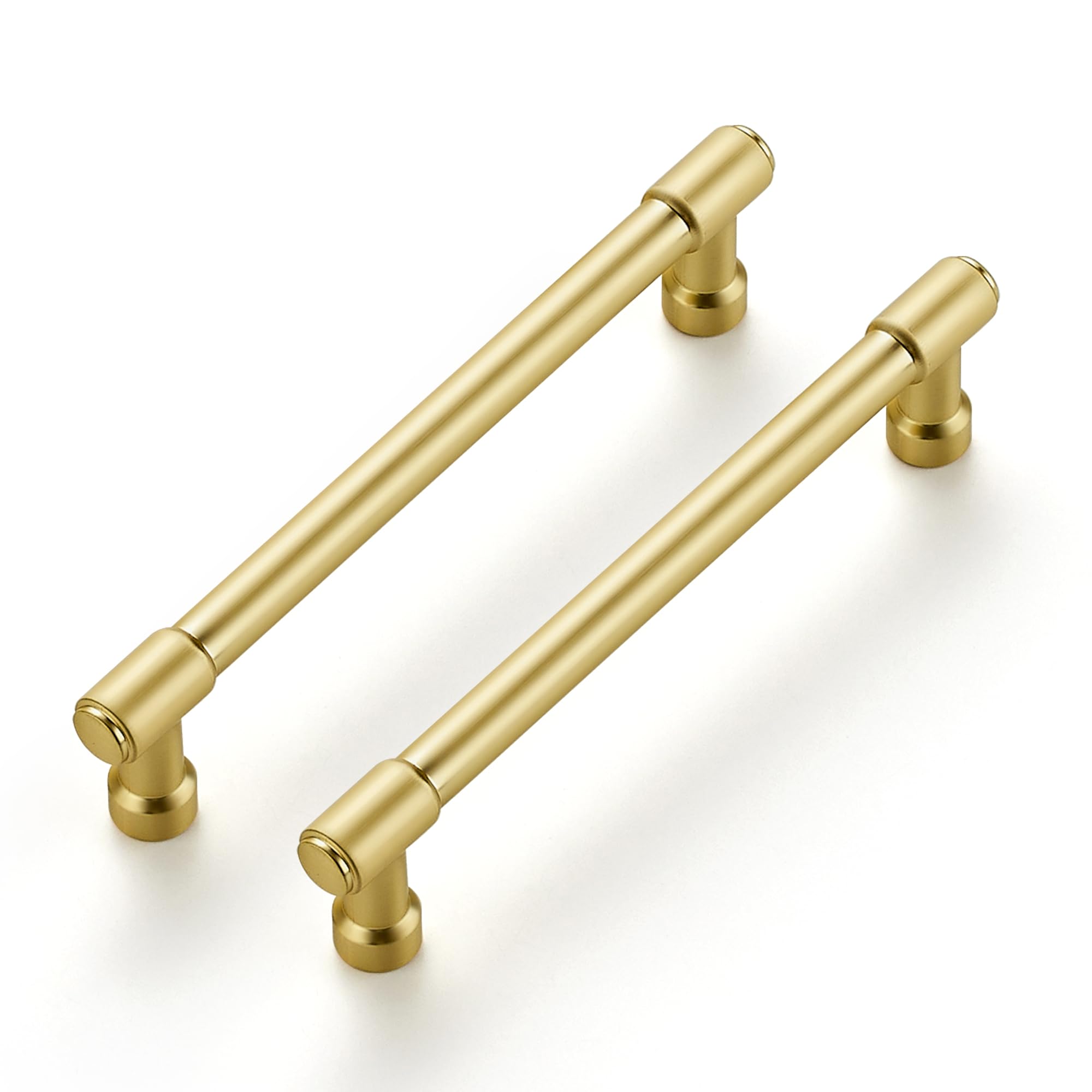 Ravinte Brushed Gold Kitchen Pulls Cabinet Handles 5 Inch 2 Pack