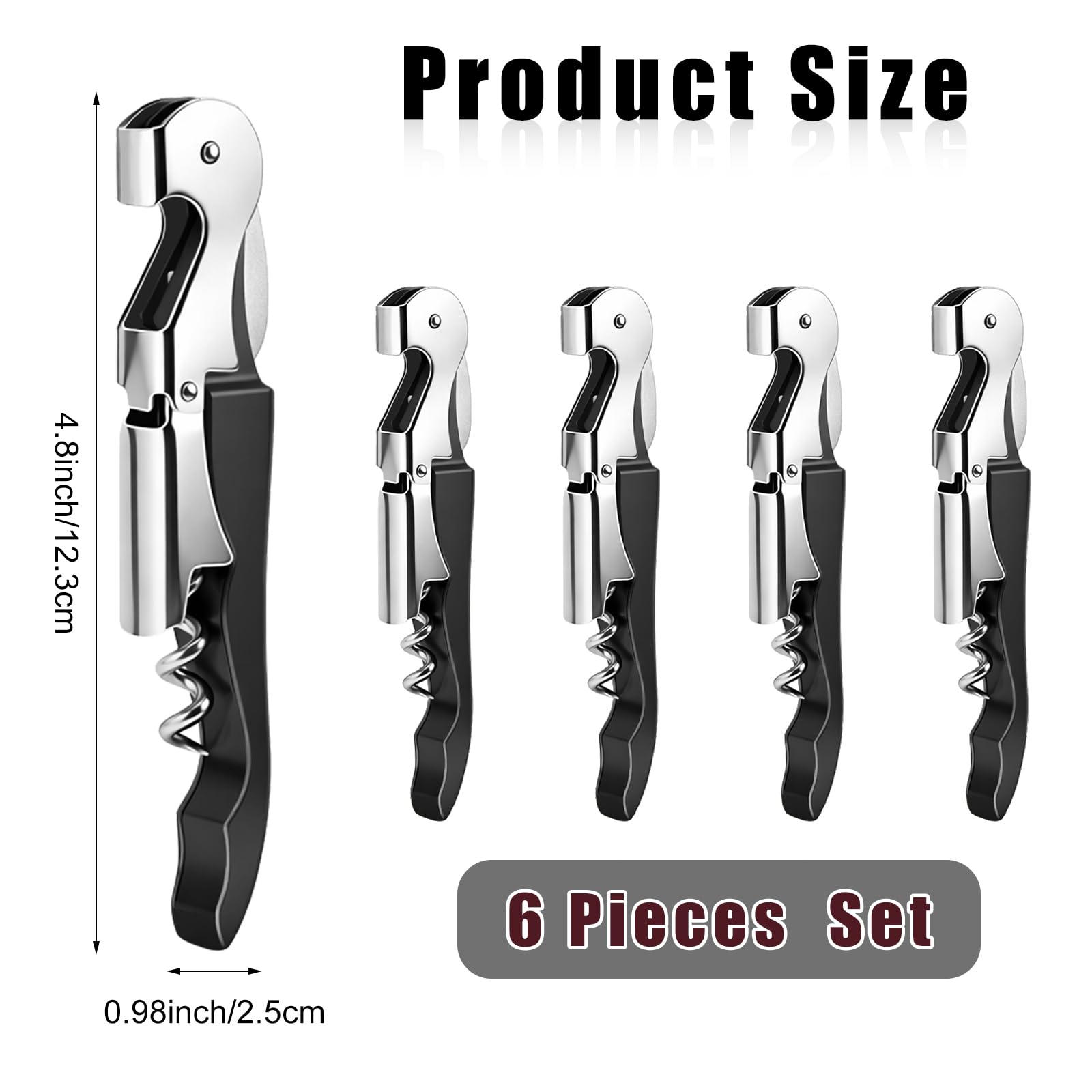 Professional Wine Openers - Black Corkscrew Set -2