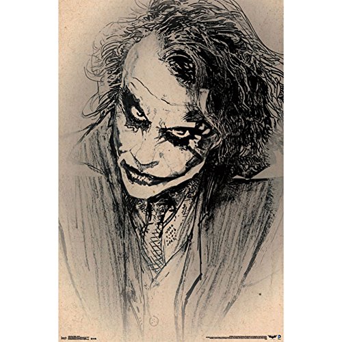Trends International The Dark Knight Sketch Wall Poster 22.375