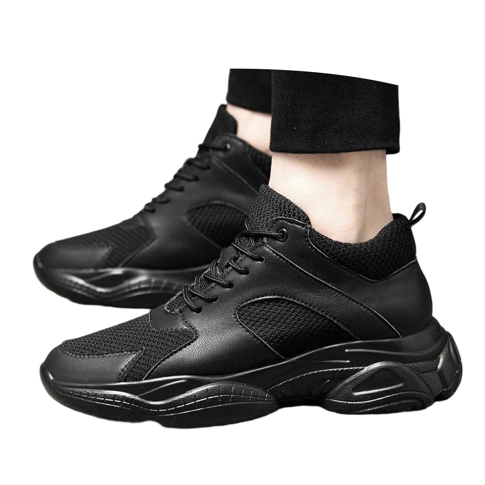Elevate Shoes - Zapatillas de deporte para hombre, 8 cm, invisibles, con cordones de malla, ligeras, transpirables, para fitness al aire libre