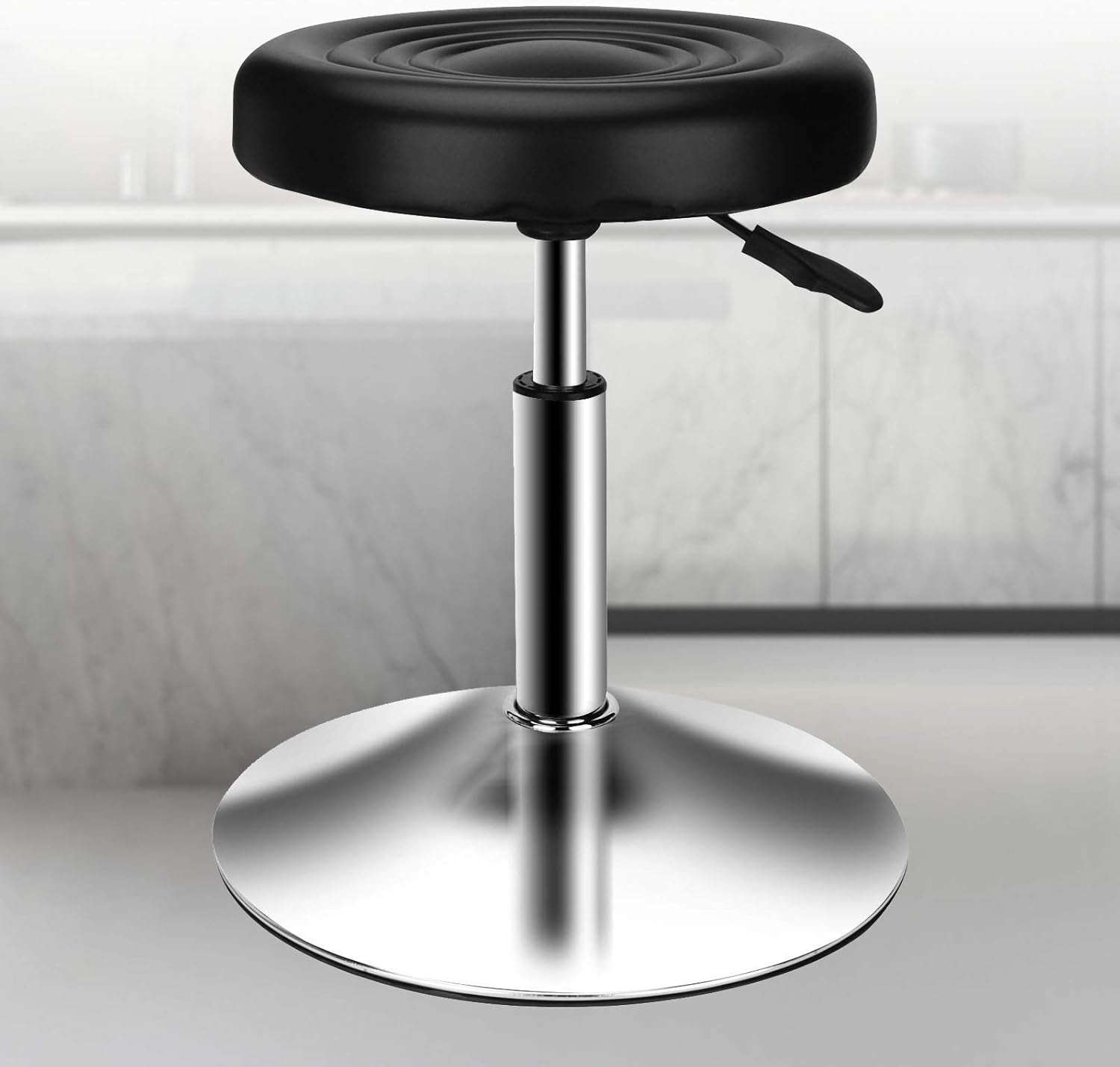 PenghaiYunfei Modern Bar Stool PU Leather, Adjustable Height Rotating