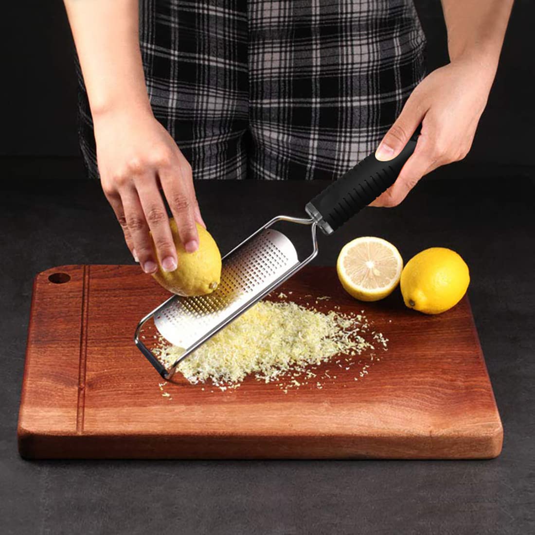 Râpe Multifonction De Cuisine - Acier Inoxydable 304, Avec Poignée Ergonomique, Brosse Et Housse