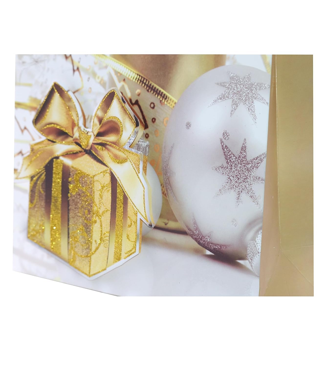NESTIC 3D Multi Design Merry Christmas Tote Gift Paper Bag for Christmas Snack Clothing Present Box Packaging Xmas Gifts Party Bag (set of 4) 1