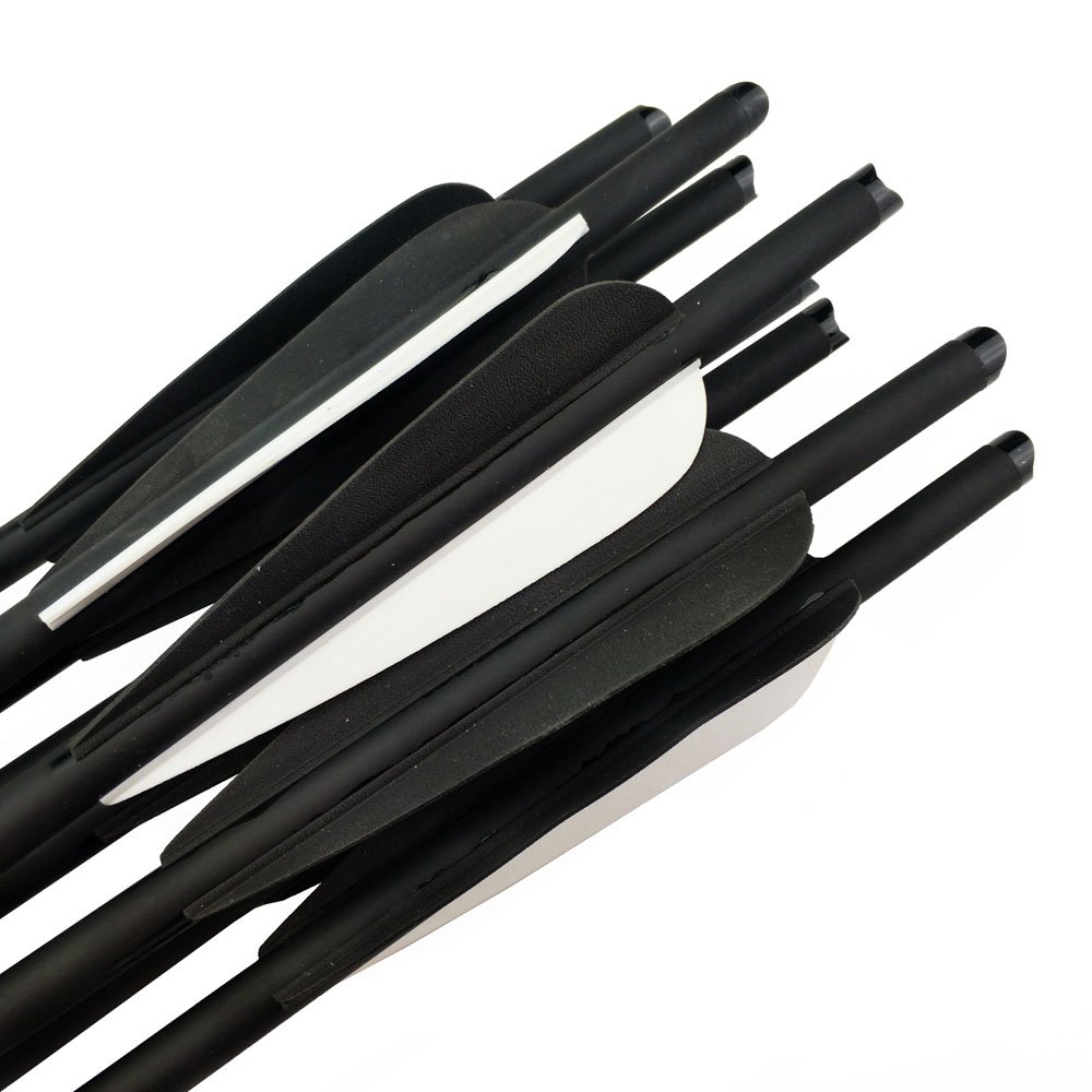 SHARROW 12pcs Flèches d'arbalète en Carbone 20 Pouces 22 Pouces 18 Pouces Flèches de Carbone Boulons d'arbalète avec Pointe de Flèche de Lame