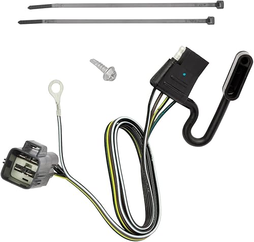 Tekonsha Arnés T-One® con conector en T, plano de 4 vías, compatible con Cadillac XT5, XT6 seleccionados: Chevrolet Blazer: GMC Acadia