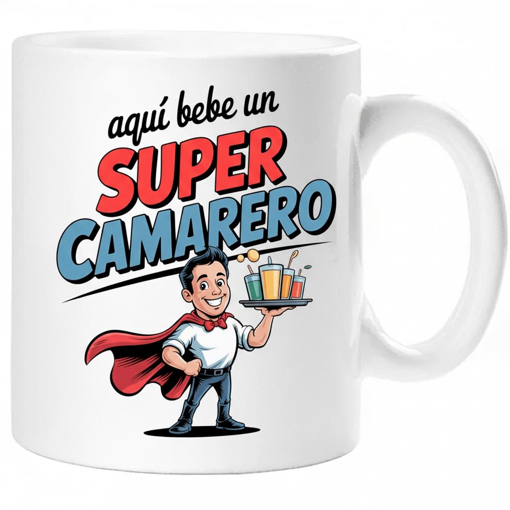 Taza SUPER POLICÍA – Regalo Original para POLICÍA | Taza de Cerámica 325ml con Diseño Superhéroe | Apta Microondas y Lavavajillas — view 77