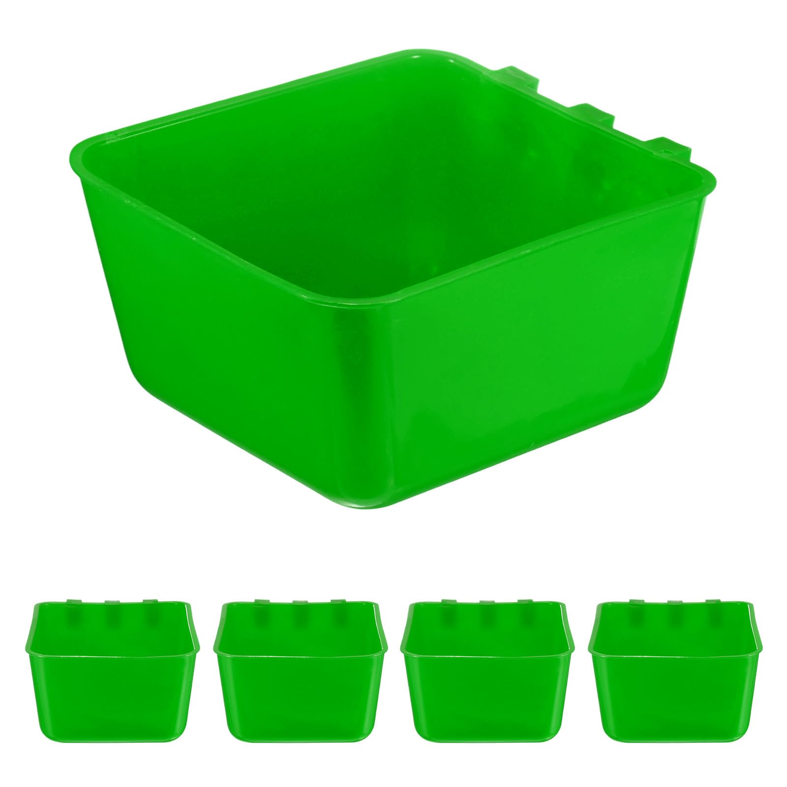 M METERXITY 5-Pack Bird Cage Cups 15 oz Plastic, Green โ image 1