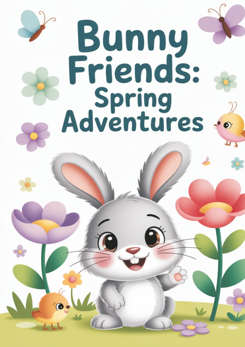 Bunny Friends: Spring Adventures Coloring Book: Adorable Bunny Coloring Book for Kids Ages 3–6 (Bunny Friends Coloring Book Series)