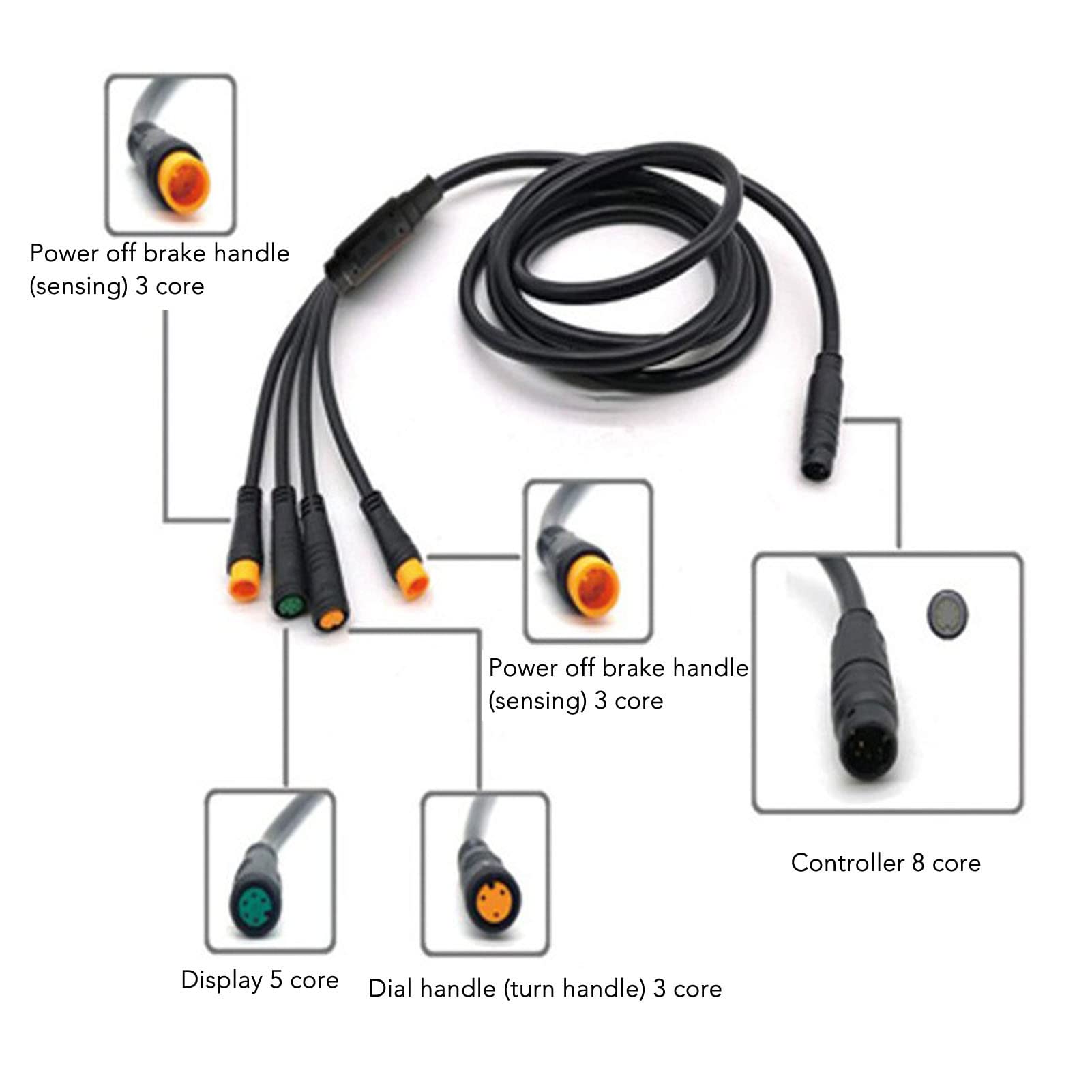Topyond 25a 36v 48v 750w Electric Bike Brushless Controller Kit with S800 Display Screen Ebike Controller, Suitable for JNJN25A Motor, Ebike Conversion Kit Ideal for Lithium Battery Conversion
