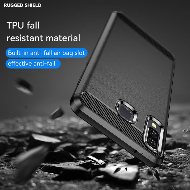 Image of Hybrid Carbon Fiber Back Case for Samsung Galaxy A8 Star (Black)