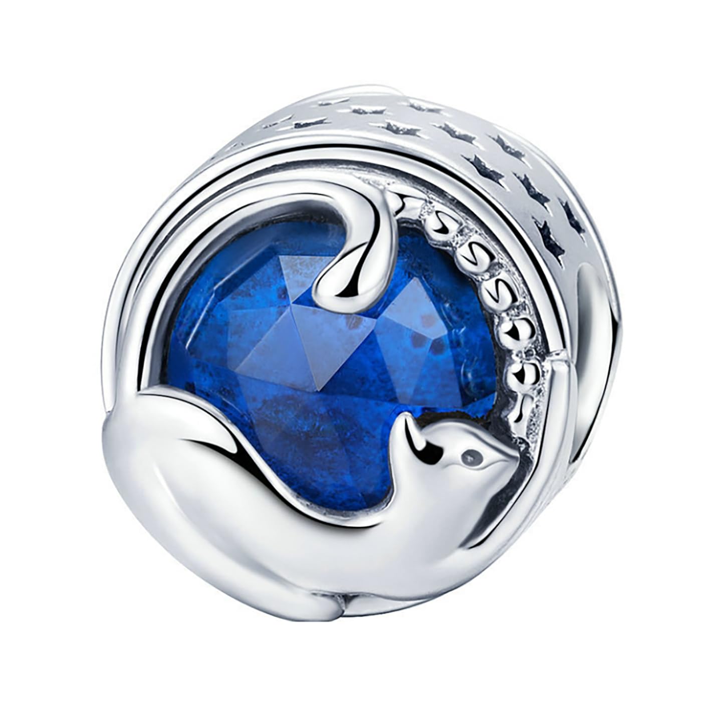 LLXYWJ Charm-Anhänger aus 925er-Sterlingsilber mit Herbst-Rosenrosa, strahlenden Herzen, Kristall und klaren CZ-Perlen, Geburtsstein, Gold, passend für Armbänder
