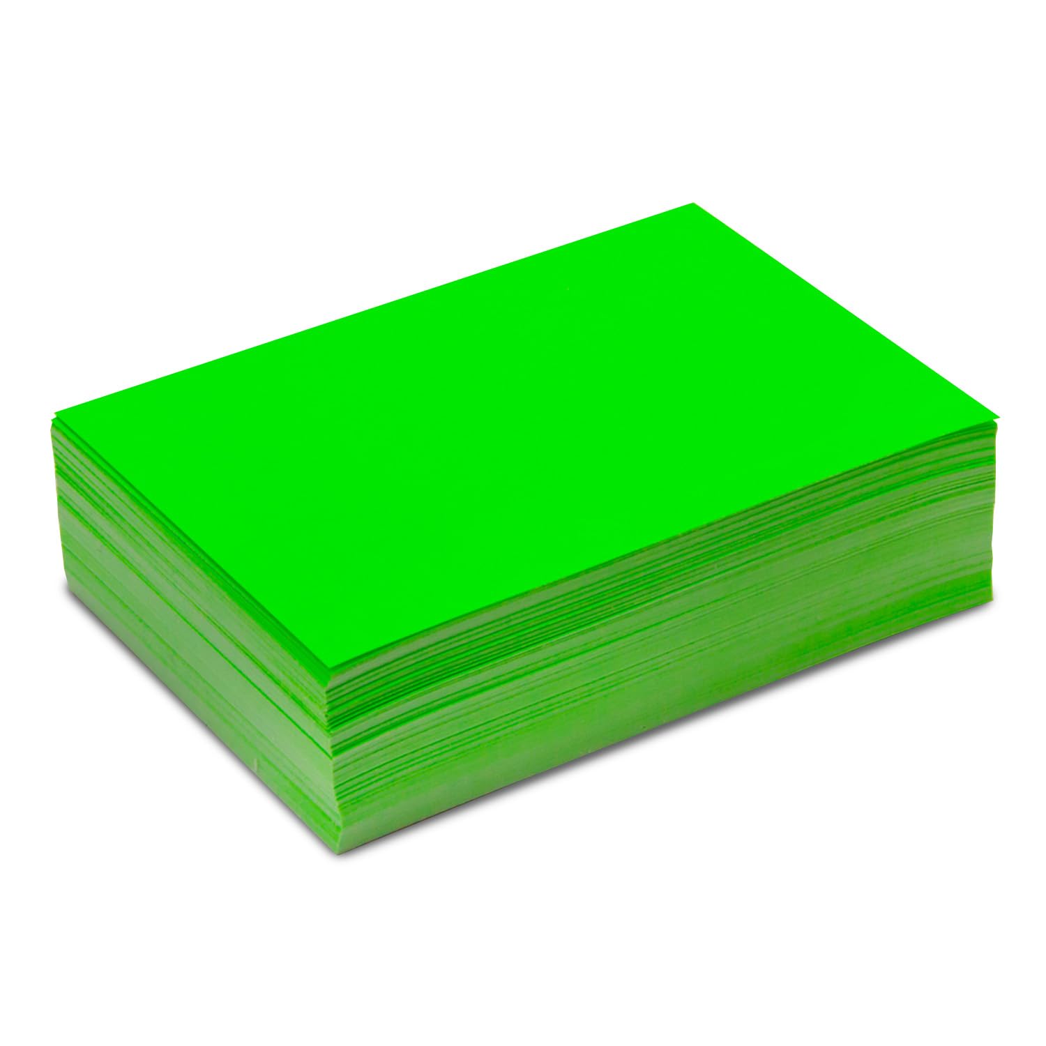 younikat 150 etiquetas de rotulación en verde neón, 10 x 7 cm, etiquetas de neón de papel para escribir, universal, dv_398