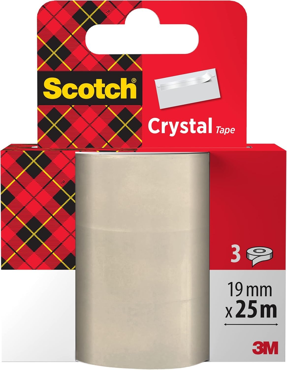 3M Scotch Crystal Clear Tape 19mm x 25m
