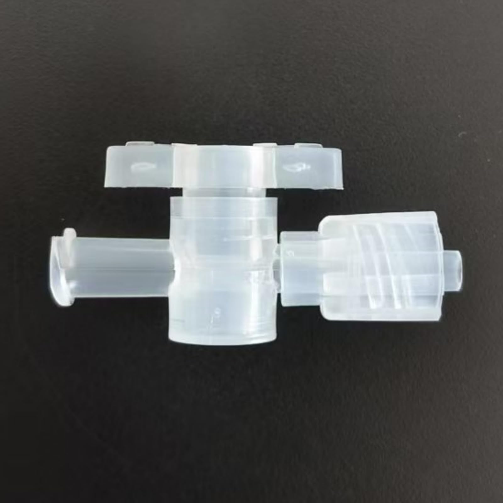 Válvula de paso de dos vías de policarbonato, 50 Uds. Conectores de bloqueo llave paso 2 vías, PP reutilizable Multicolor, for transferencia e impresión fluidos(Transparent)