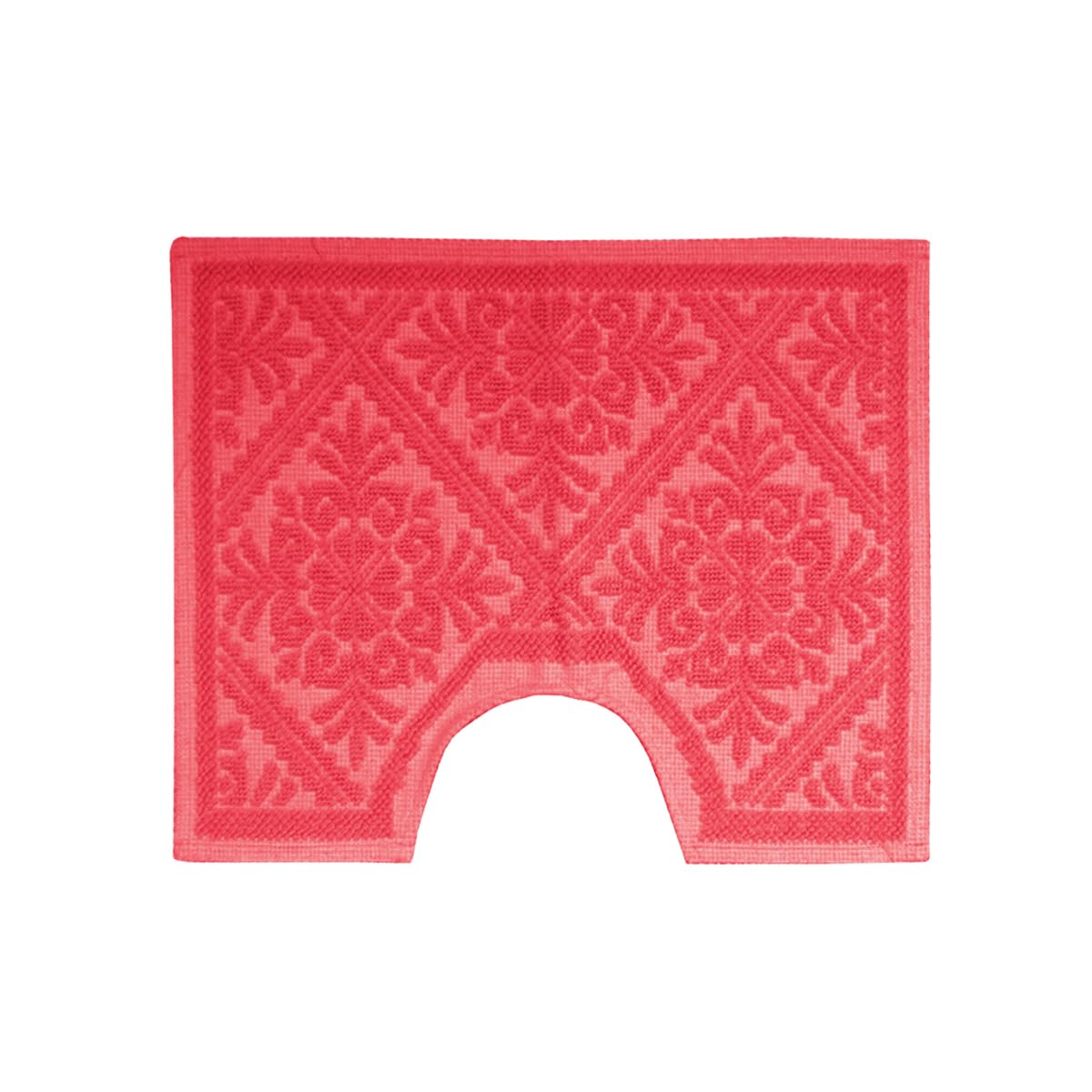 Badteppich-Set Sardo Tris 3-teilig Dusche Bidet Water Baumwolle (rot)