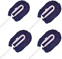 Kit 4 Espanador Eletrostático Azul Bralímpia com Cabo