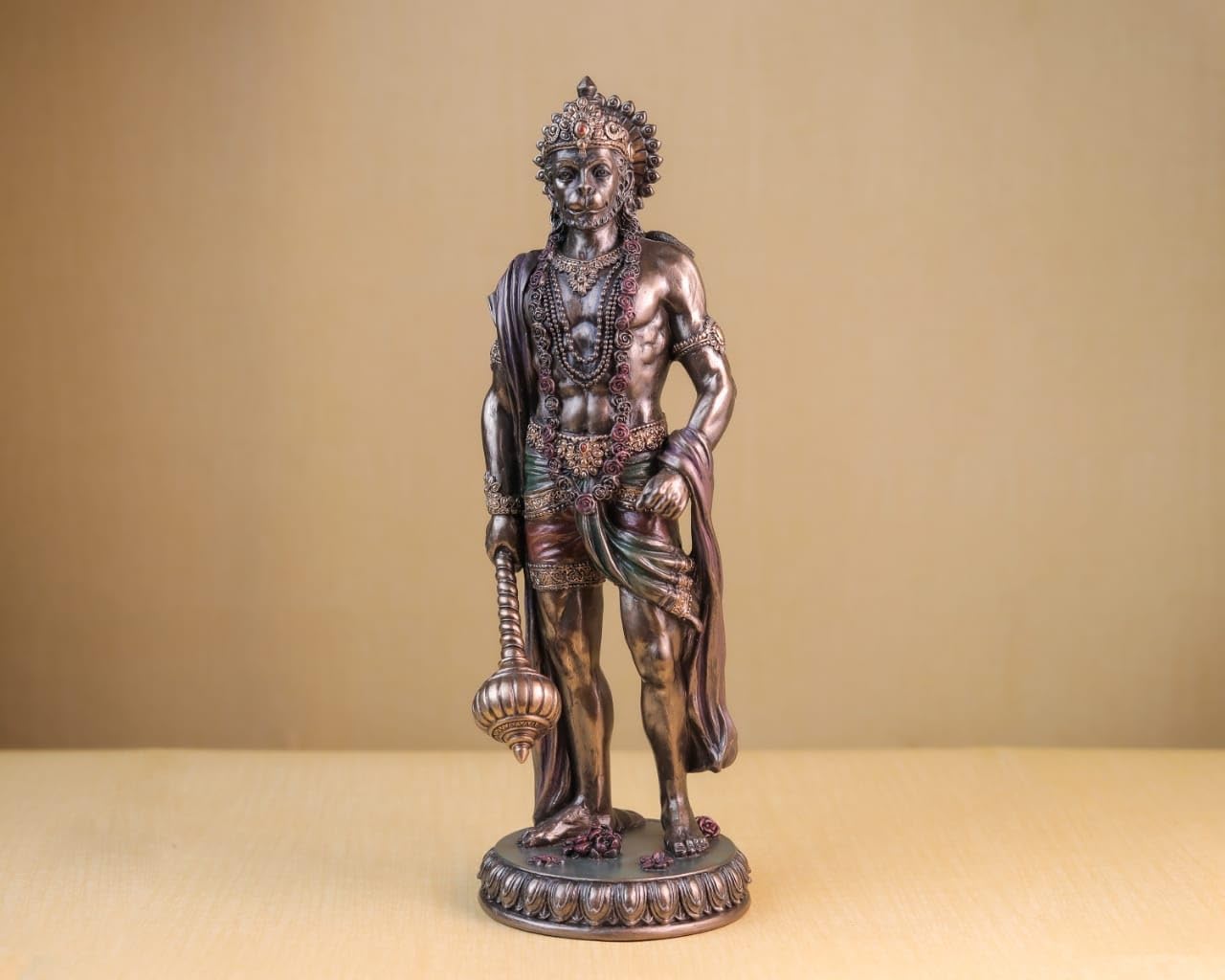 Standing Hanuman Idol – 27 cm Bonded Bronze Figure of The Monkey God