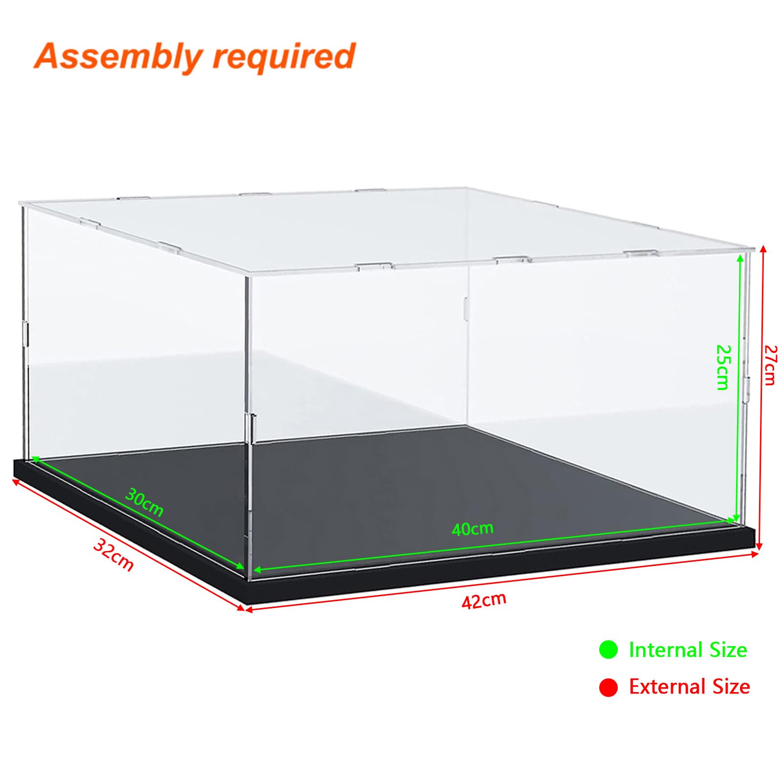 Vitrina Expositora para Colecciones Lego 43019 Balón Fútbol 10375 Desdentao 10281 Bonsái 75433 21590 75403 Caja Expositora Metacrilato Transparente 3mm Vitrina Acrílica, Interior Blanco 25x25x25cm — view 79