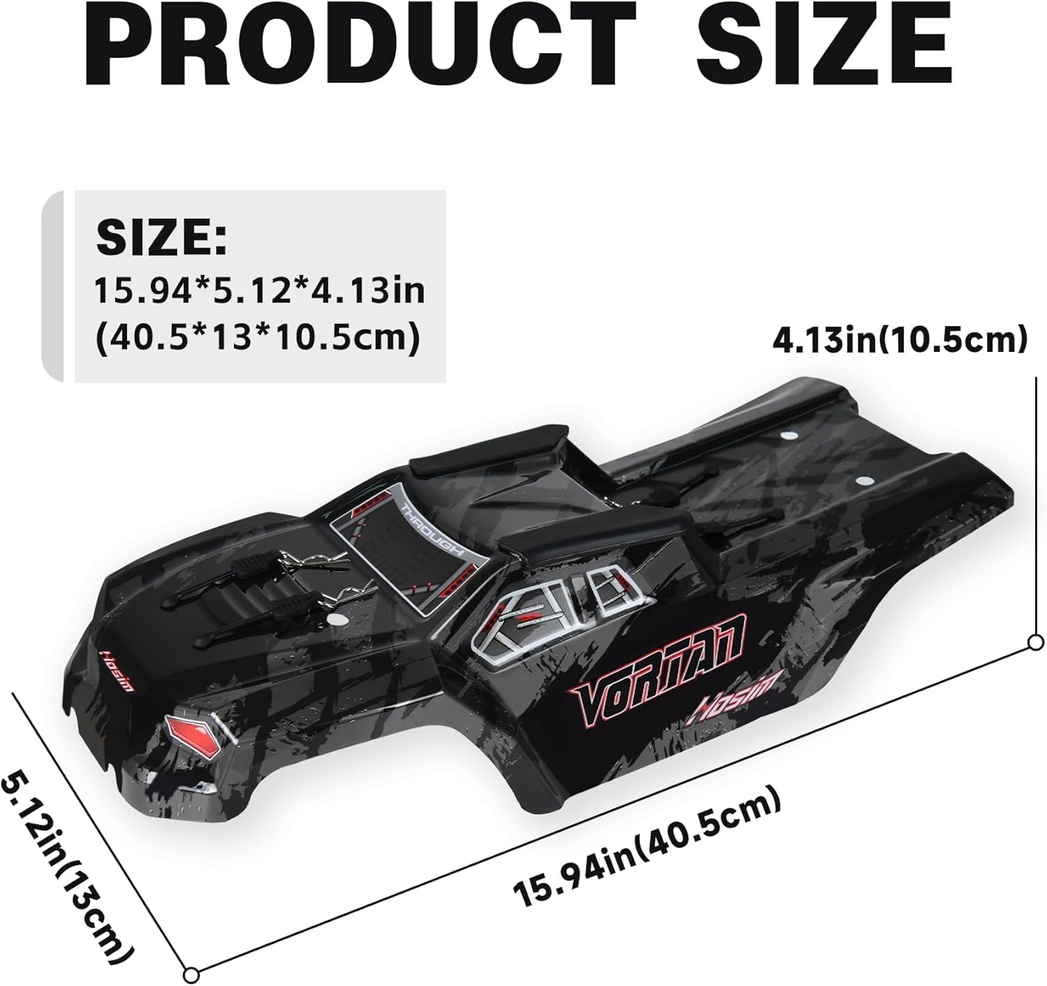 ARRMA Typhon GROM Body (Blue), ARA412005