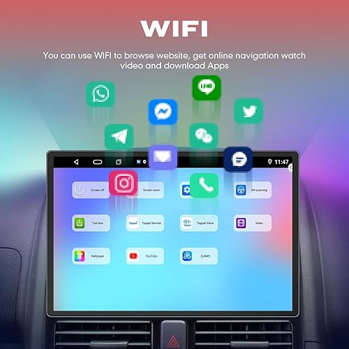 Miniatura 5 de Coche CarPlay Android Navegación Automática Estéreo GPS Radio Reverse Cámara Pantalla 13.1 "QLED Pantalla Táctil Headunit Tablet Pad Media Player