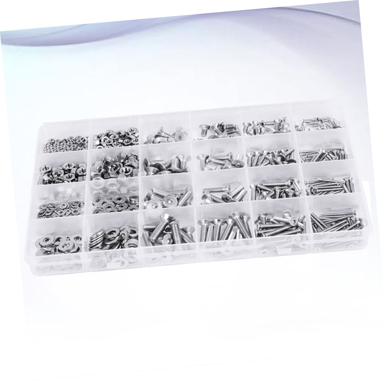 ERINGOGO 880Pcs Boxed Bolts and Screws Fasteners Assortment for Home and Automotive Use Resistant with Organizing Case