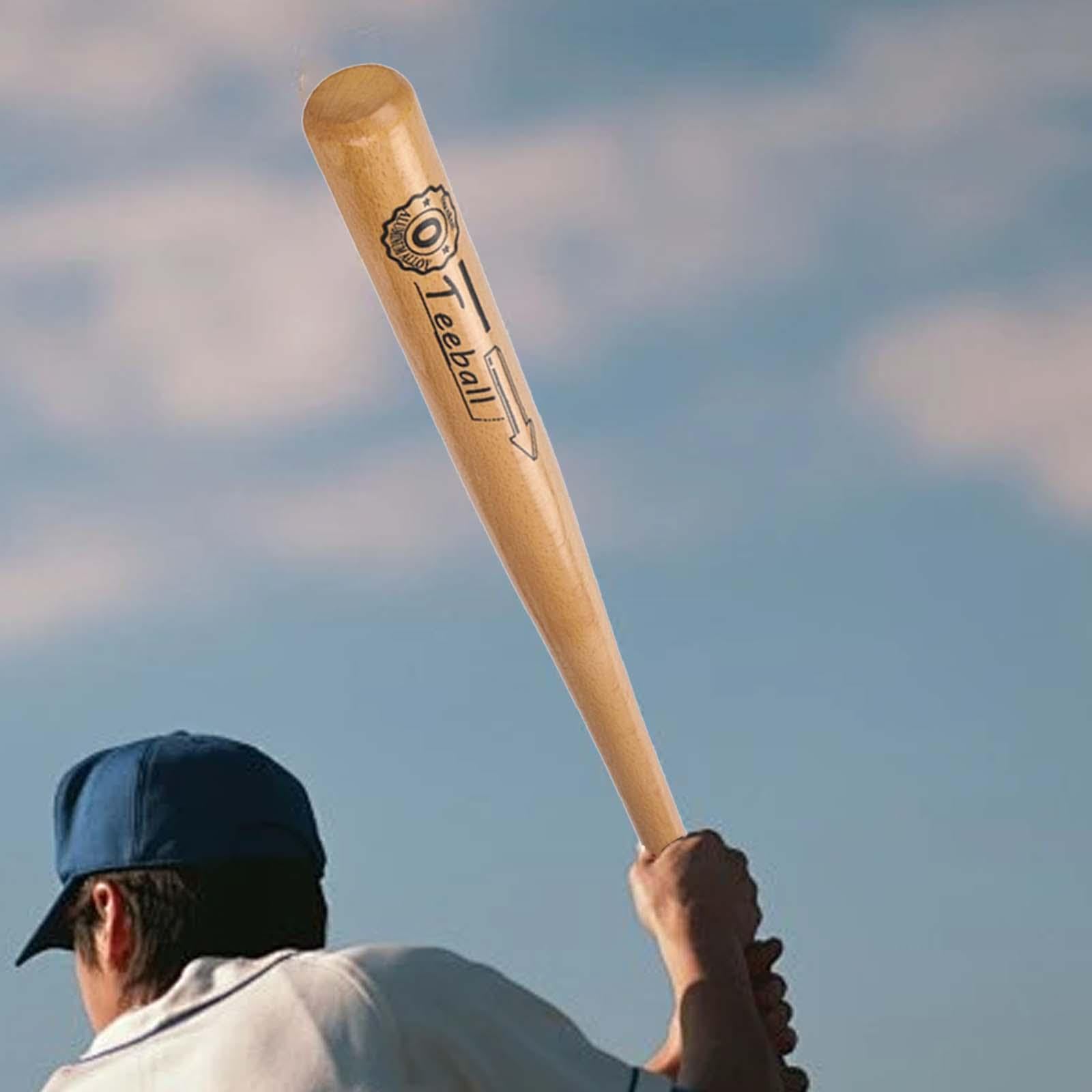 Bate de Béisbol de Madera Maciza, Bate de Béisbol de Juguete, Bate de Softbol Ligero Portátil Profesional de Mano
