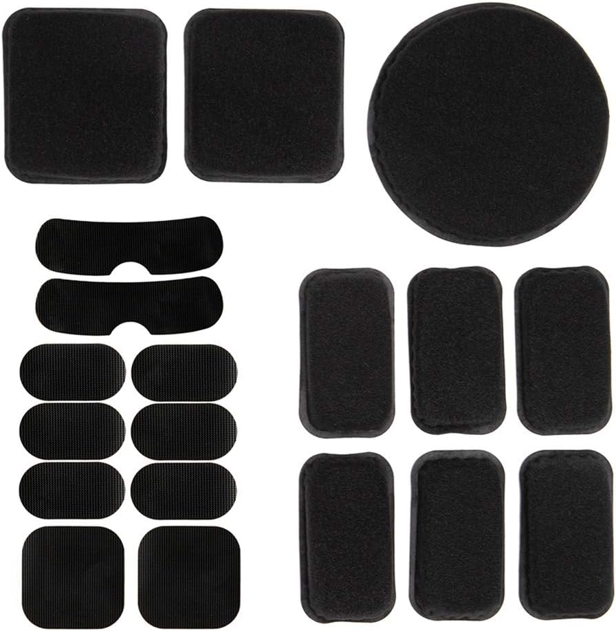 Universal Airsoft Helmet Pads 19pcs/Set Tactical Helmet Replacement Foam Motorcycle Padding Kits Bicycle Bike Accessories Mats for Fast Mich CS ACH FMA USMC PASGT