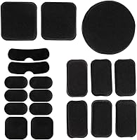 Vista 10 de Almohadillas universales para casco de Airsoft, 19 unids/set táctico de repuesto para casco de espuma, kits de almohadillas para motocicleta