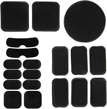 Universal Airsoft Helmet Pads 19pcs/Set Tactical Helmet Replacement Foam Motorcycle Padding Kits Bicycle Bike Accessories Mats for Fast Mich CS ACH FMA USMC PASGT