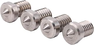 Extruder Nozzle 3D Printer Nozzle High Temperature Resistance Die Super Hard MK8/MK9 Nozzle 4Pcs 3D Printer Accessories Nozzle Cleaning Kits for 3D Printer