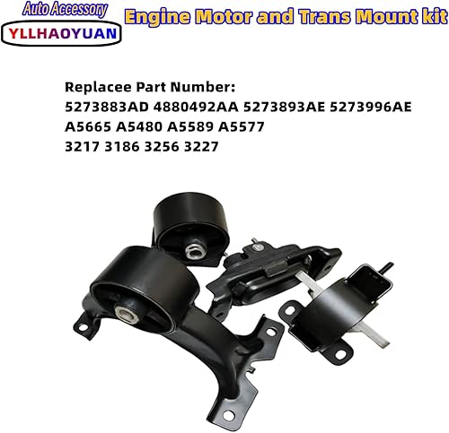Miniatura 73 de Juego de 3 piezas de montaje de motor compatible con 2006 2007 2008 2009 Fo-rd Fusion 2.3L/3.0L Mercury Milan A5473 A5381 A5474