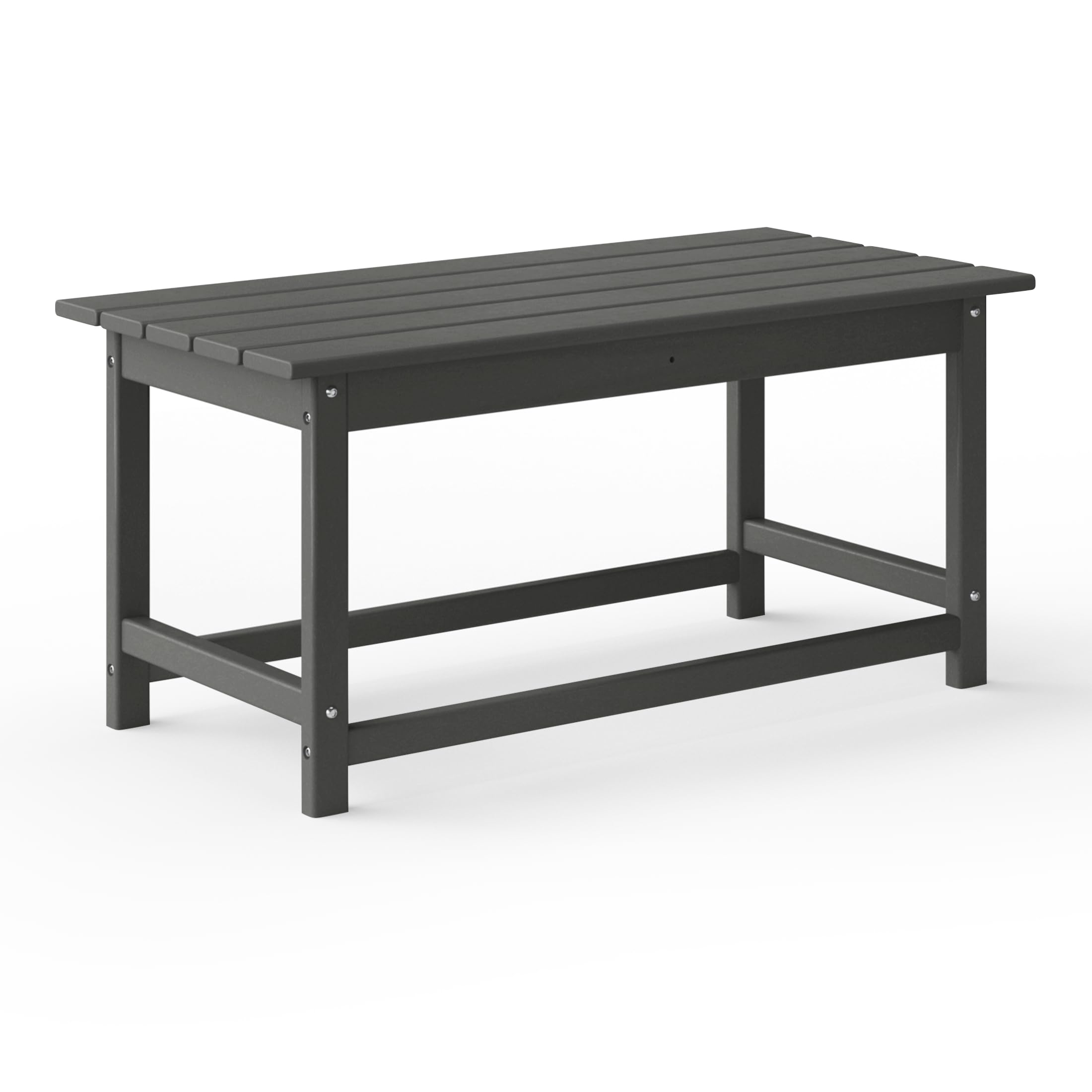 WestinTrends Malibu Outdoor Coffee Table 35 x 17 5 All Weather Poly Lumber Patio Adirondack Coffee Table for