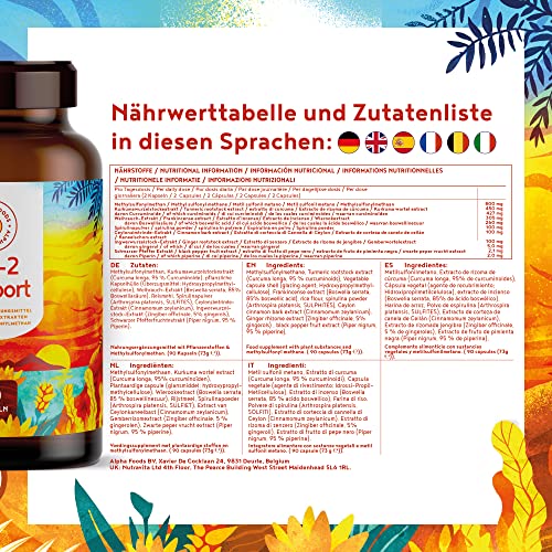 Weihrauch-Kurkuma-Kapseln mit Kurkuma Extrakt und MSM