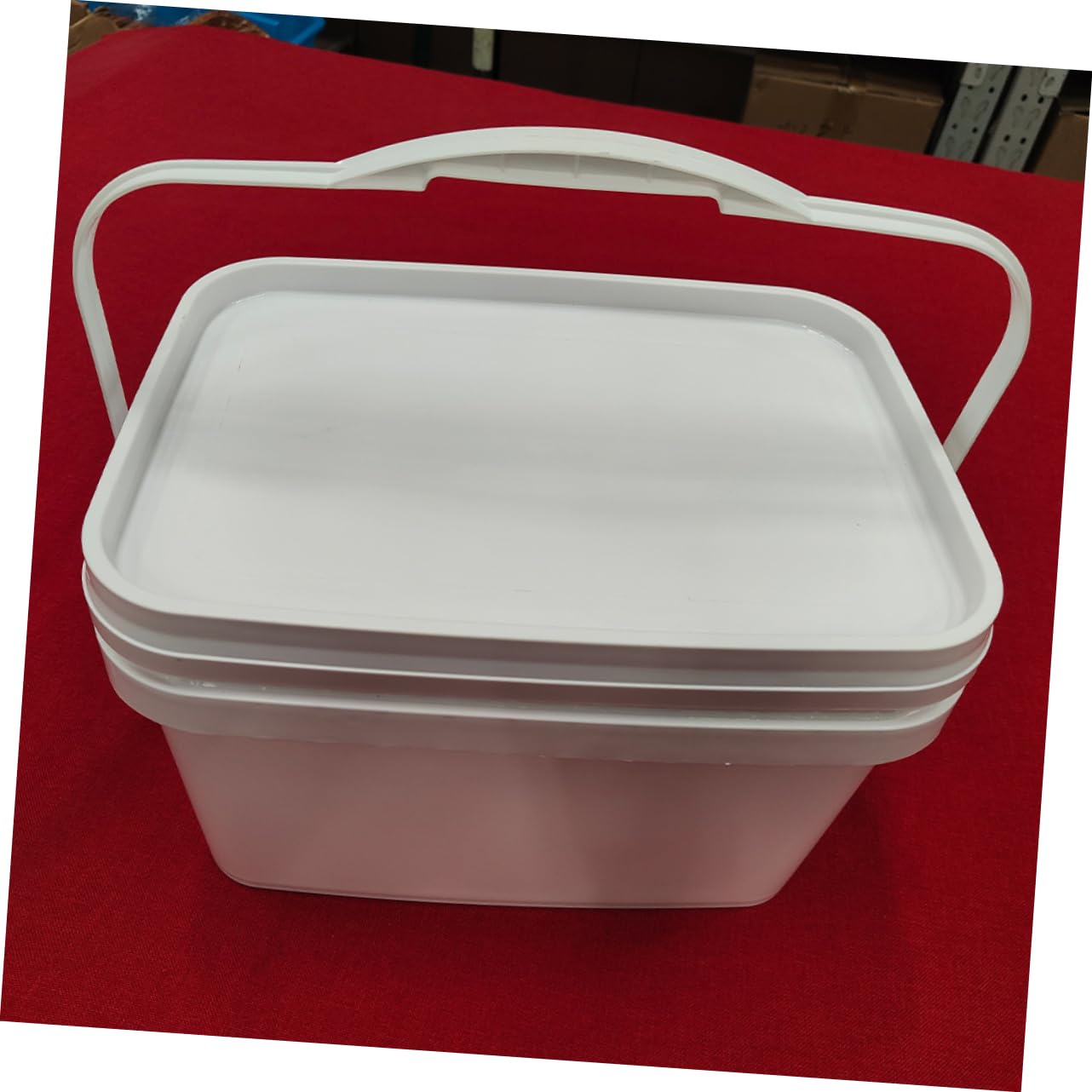 2pièces Seau à Peinture avec Couvercle Plastique Seau De Stockage pour Peinture Conteneur Artisanal Pratique Et
