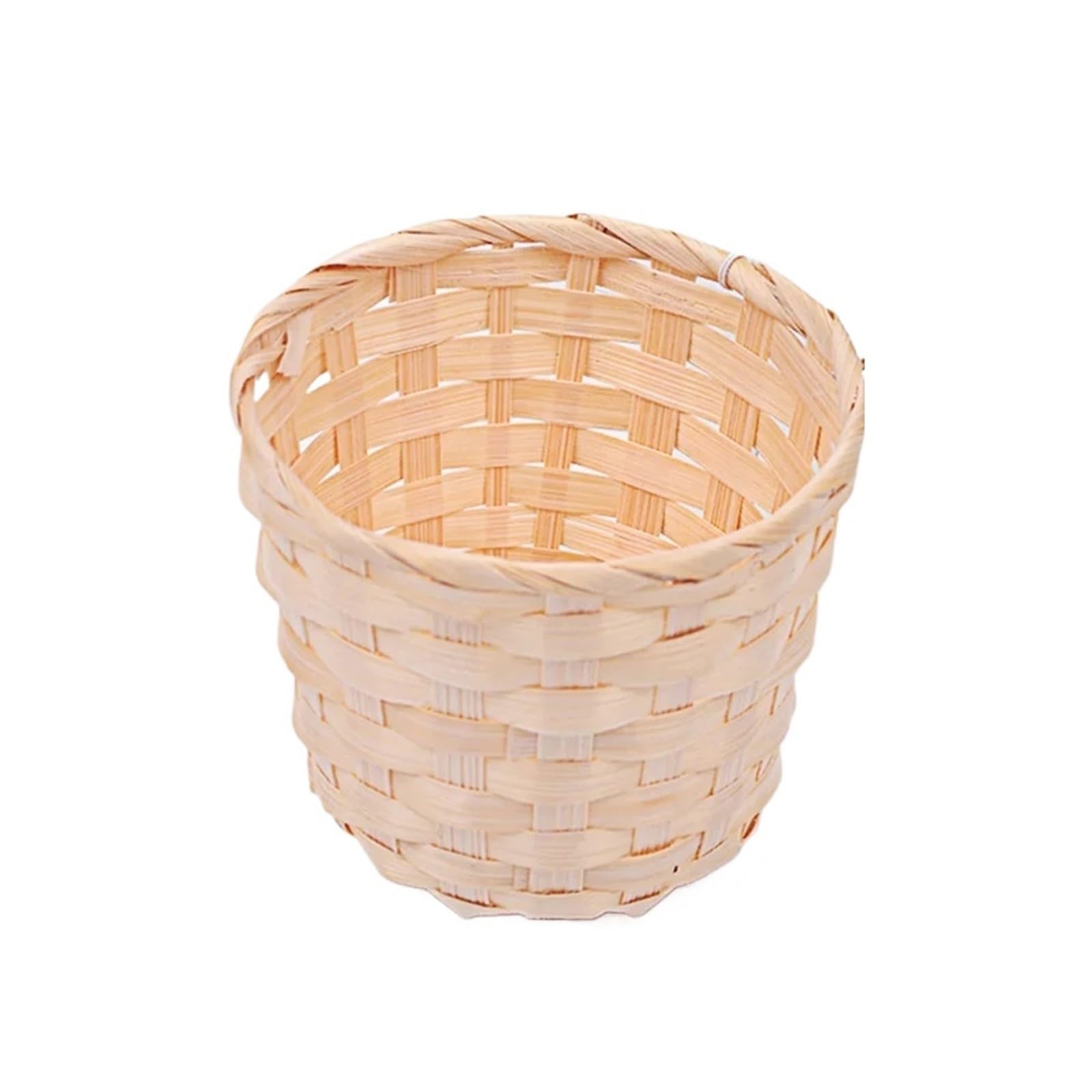 DUNSBY Woven Planter 5 Pcs Handmade Garden Flower Pot Straw Patchwork Wicker Rattan Seagrass Storage Nursery Pots Basket Organizer Planters(S)