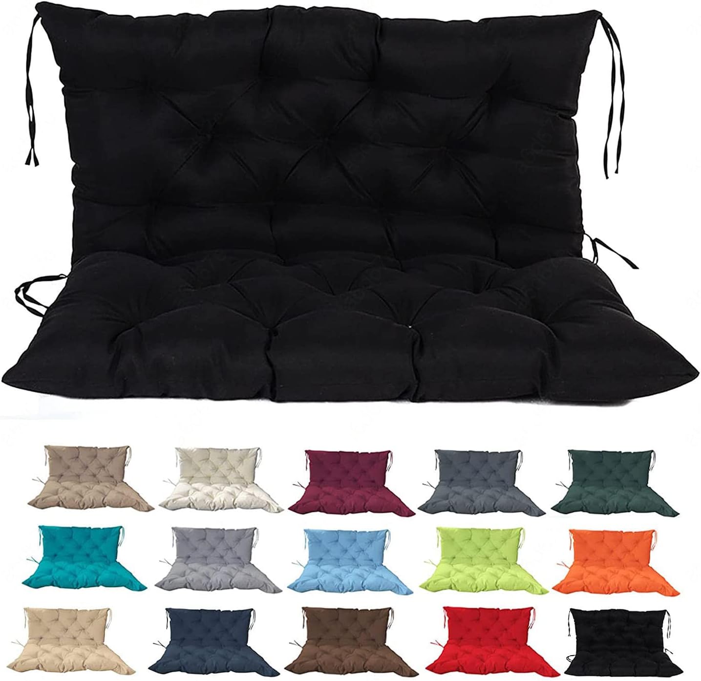 CUSCOY Patio Swing Cushions Replacement Mainstay Outdoor Swing Cushions 23 Seater