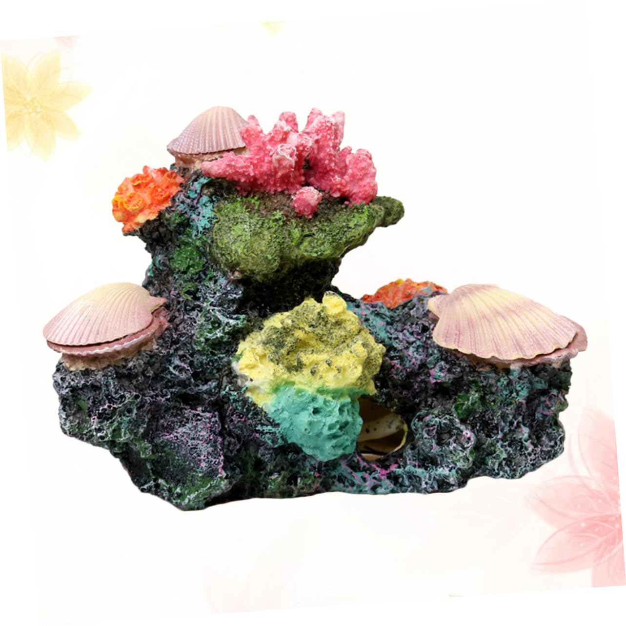Happyyami Decoración De De Coral Artificial para Peceras Acuáticas Paisaje Subacuático para Coral Fake Rock
