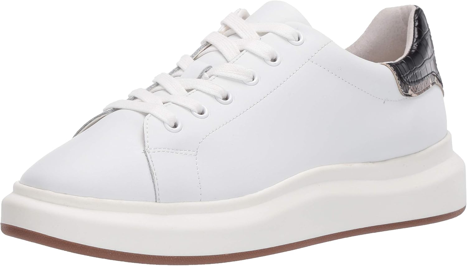 Sam Edelman womens Moxie Sneaker, Bright White/Black, 11 US