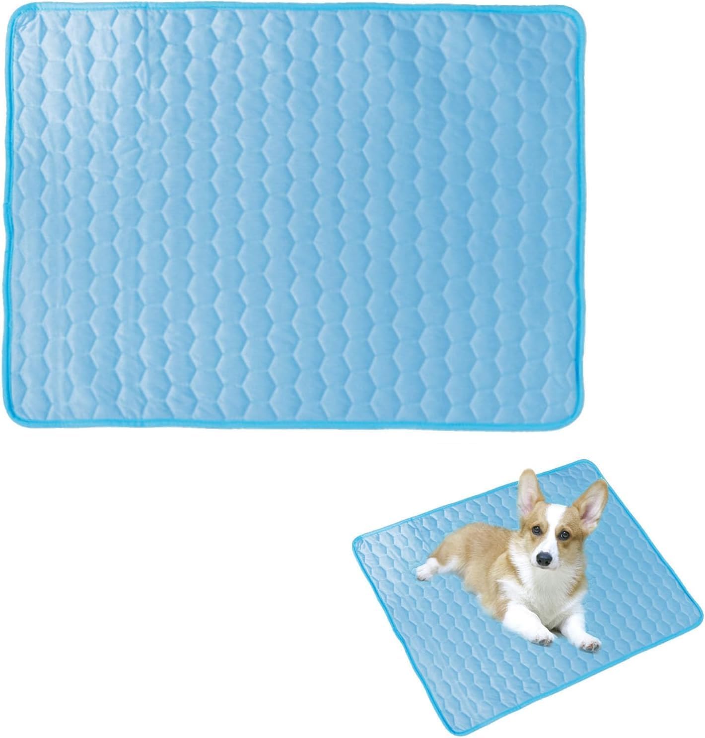 Manta Refrescante Perro y Gatos, Cama Refrescante Perro, Alfombra de Enfriamiento para Perros, Colchon Mascotas para Verano, Enfriamiento para Camas de Mascotas, Plegable, Resistente a la Rotura