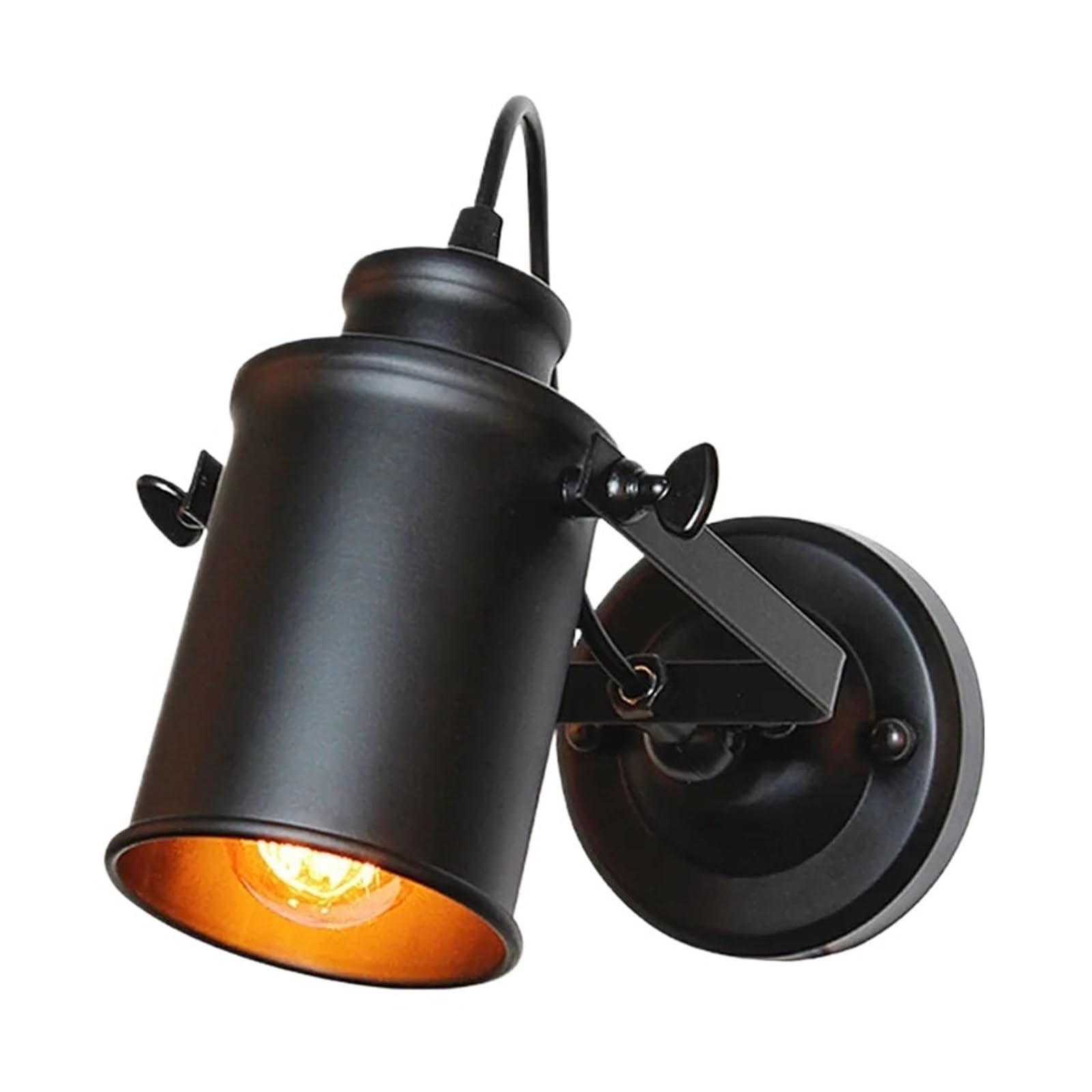 GDBAGKDQK Industrial Wall Lamp Vintage Light Retro Home Decor Fixture Rustic Interior Iron Sconce for Bedroom Balcony Hallway Bright Lights