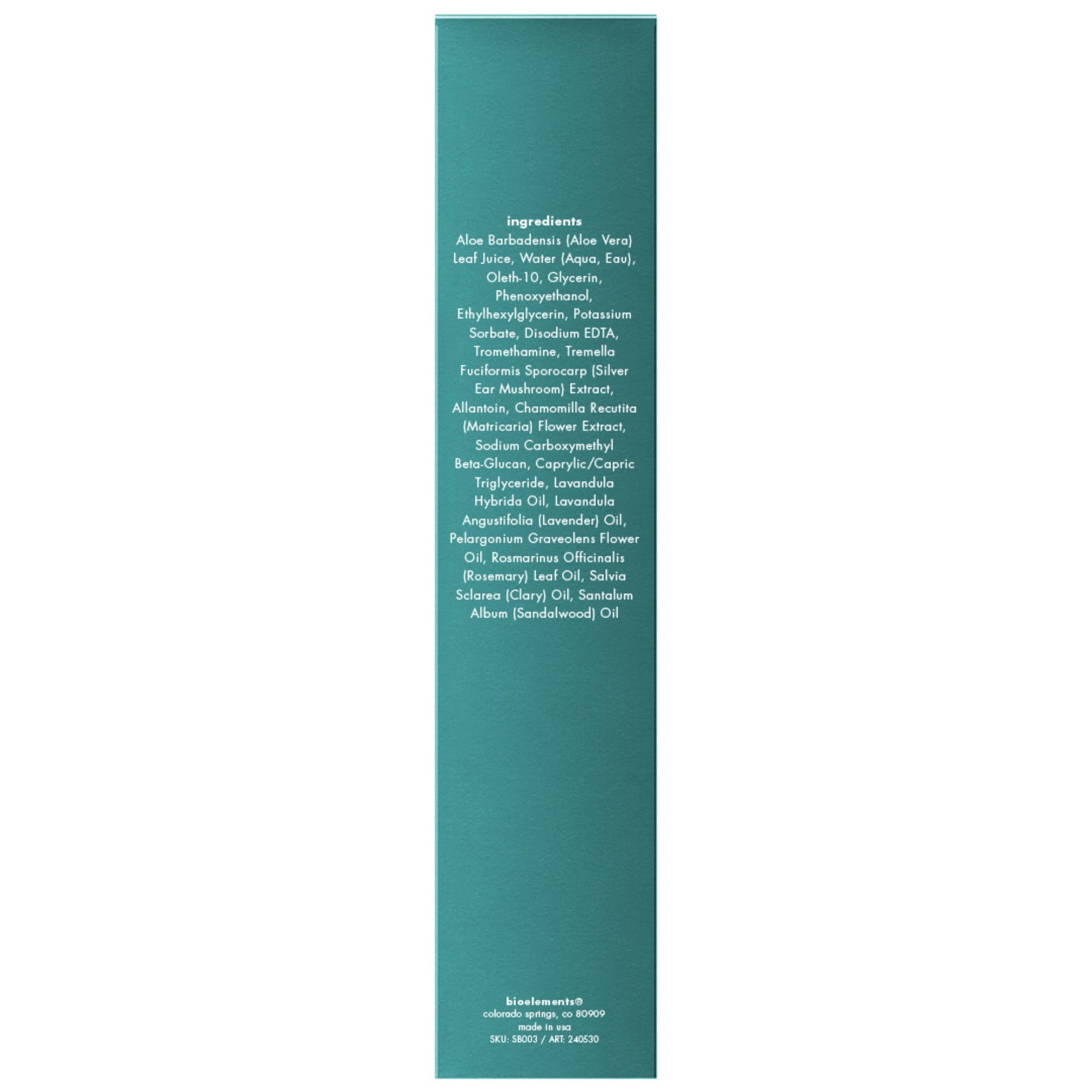 Bioelements Soothing Reset Mist - 3.7 oz - Hydrating, Soothing Toner for Sensitive & Dry Skin - Vegan, Gluten Free - Never Tested on Animals
