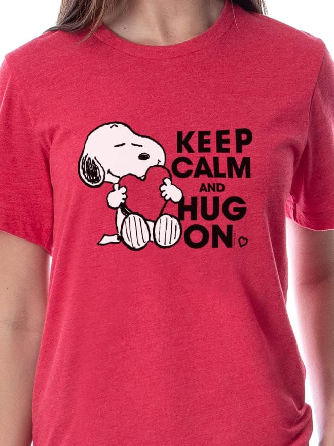 Miniatura 2 de INTIMO Peanuts Snoopy Keep Calm And Hug On - Conjunto de pijama para mujer, Multi colorido